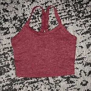 Born Primitive Red Fitted Crop Tank Top